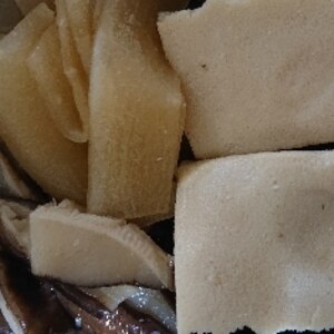 高野豆腐と干瓢と干し椎茸の甘煮